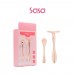 FACIAL MASSAGER CARE SET 2PCS (ROSE PINK)